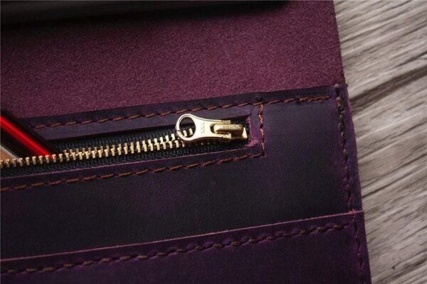 Purple Leather HP Laptop Case - Image 4