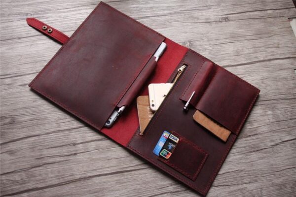 Leather Macbook Air Laptop Sleeve Handmade - Image 3