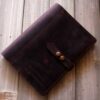 Vintage Purple Leather A4 Large Refillable - Image 2