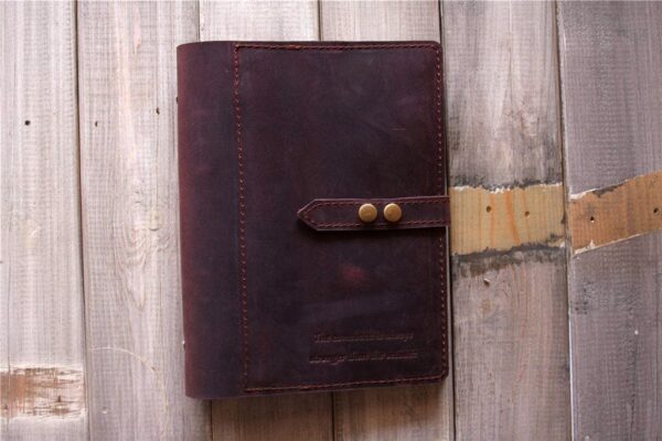 Distressed Leather Planner Notebook Bullet Journal - Image 2