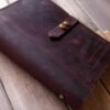 Vintage Purple Leather A4 Large Refillable - Image 4