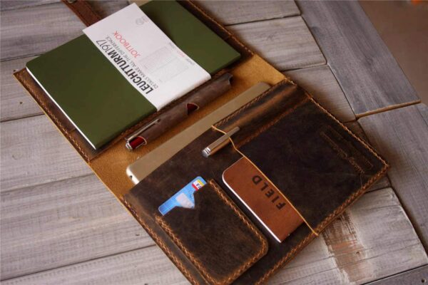 Custom Leather iPad Mini Cover Sleeve - Image 3