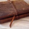 Custom Leather Baby Girl Memory Book Album - Image 4