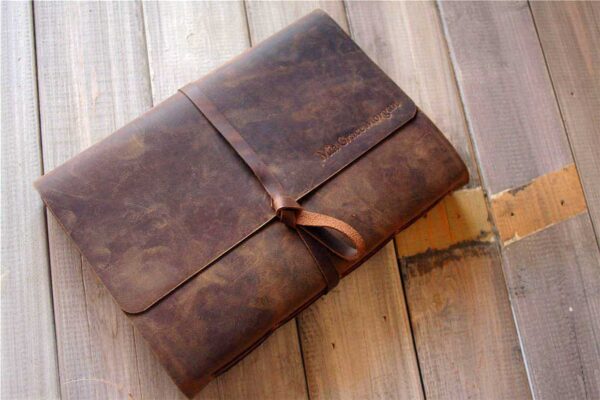 Custom Leather Wedding Photo Albums 4x6 - Image 6