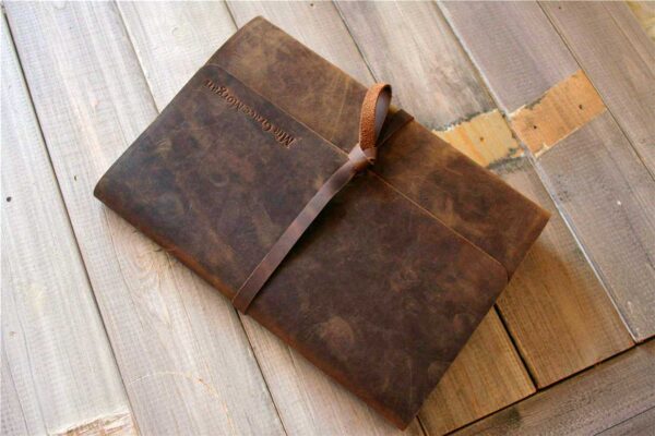 Brown Vintage Leather Journal Notebook - Image 6