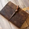 Custom Leather Baby Girl Memory Book Album - Image 7