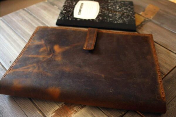 Macbook Pro 13 inch Sleeve Brown Leather - Image 6