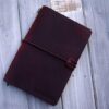 Burgundy Personalized Leather A5 Traveler's Notebook Cover