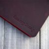 Burgundy Personalized Leather A5 Traveler's Notebook Cover - Image 3