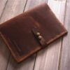 Personalized Leather Macbook 15 inch Cover Sleeve - Image 2