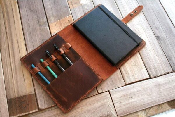 Personalized Leather Notebook Case A5