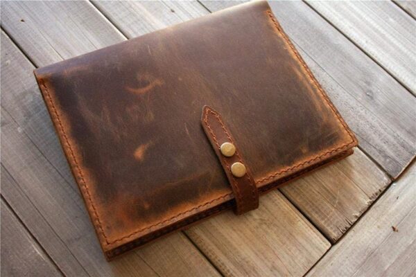 Personalized Leather Notebook Case A5 - Image 6