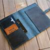 Blue Handmade Leather Journal Refillable - Image 3