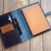 Personalized Blue Leather A4 Notebook Cover Holder Folder - Image 6