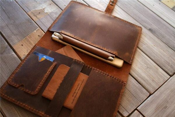 Custom Leather Padfolio Folder - Image 4