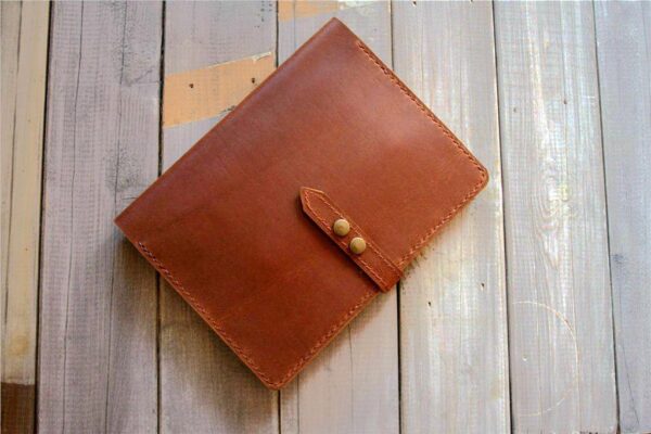 Personalized B5 Notebook Cover Leather A4 Document Holder - Image 2