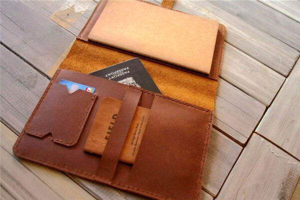 Personalized B5 Notebook Cover Leather A4 Document Holder - Image 3