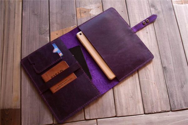 Personalized Purple Leather Kobo Forma Case Sleeve