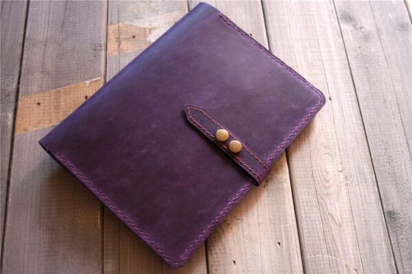 Personalized Purple Leather Kobo Forma Case Sleeve - Image 4