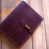 Personalized Purple Leather Kobo Forma Case Sleeve - Image 5