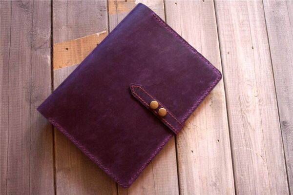 Personalized Purple Leather Kobo Forma Case Sleeve - Image 5