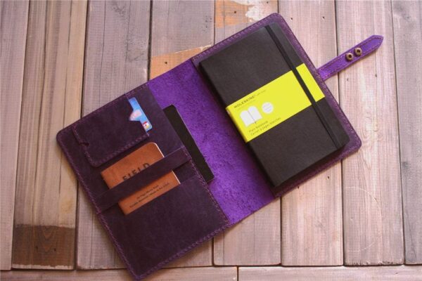 Custom Leather Moleskine Notebook Cover Case - Image 3