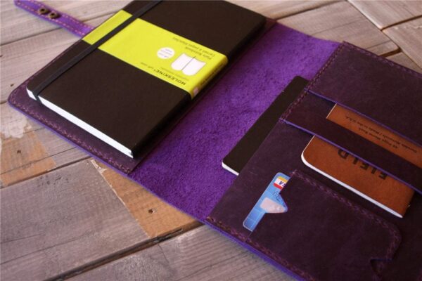 Custom Leather Moleskine Notebook Cover Case - Image 4