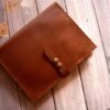 Personalized Brown Leather Padfolio Holder - Image 4