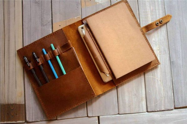 Handmade A5 Leather Sketchbook Cover - Image 3