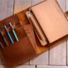 Handmade A5 Leather Sketchbook Cover - Image 5