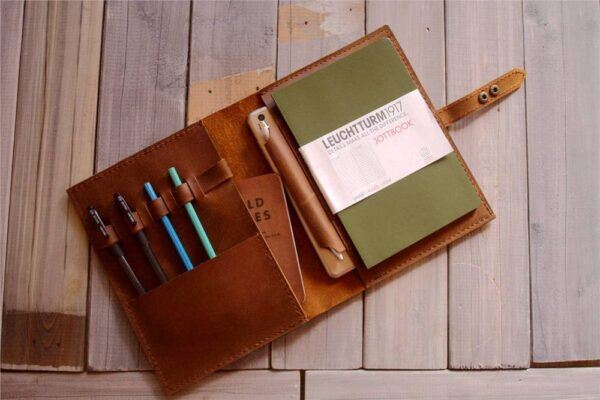 Leather Refillable Journal Notebook Cover - Image 4