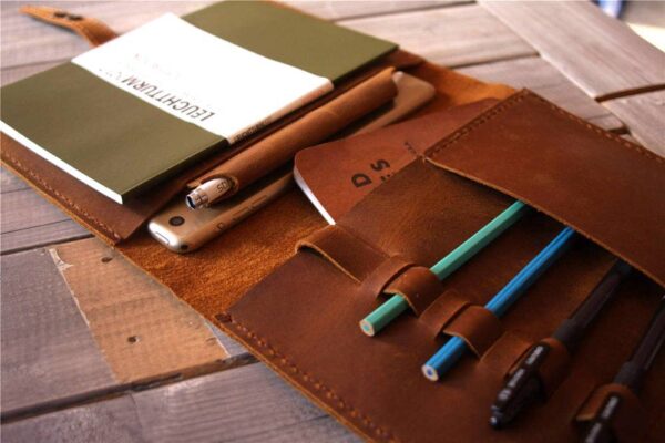 Leather Refillable Journal Notebook Cover - Image 5