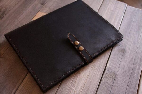 Custom Leather Laptop Case Sleeve - Image 3