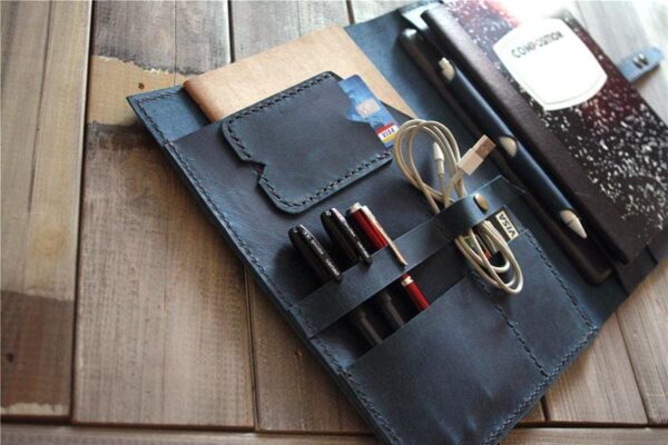 Engraved Leather Composition Notebook Cover Case - Image 2