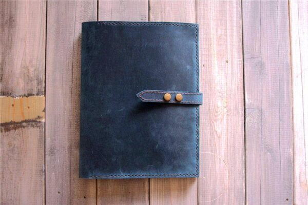 Blue Leather iPad Notebook Cases Portfolio - Image 5