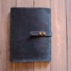 Distressed Blue Leather Portfolio Personalised Holder - Image 6