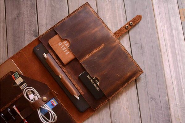 Dell Laptop Case Personalized Leather Sleeve - Image 3