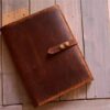 Custom leather iPad Case Cover with Pencil Holder - Image 4