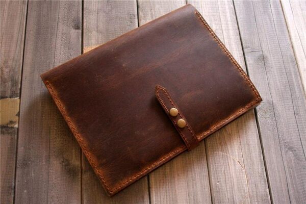 Large A4 Leather Notebook Cover Case - Image 5