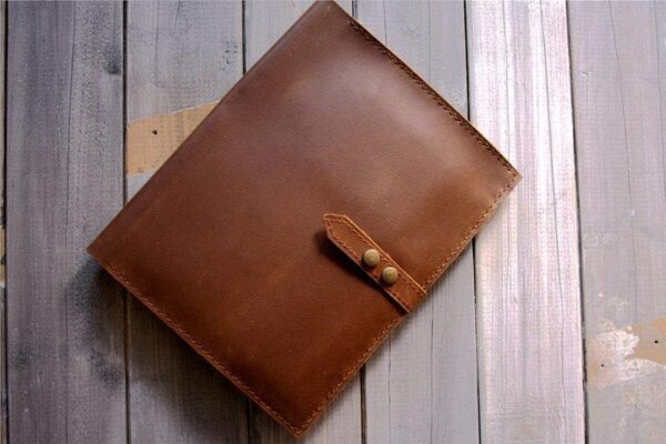 Personalized iPad Pro Leather Case Sleeve - Image 3