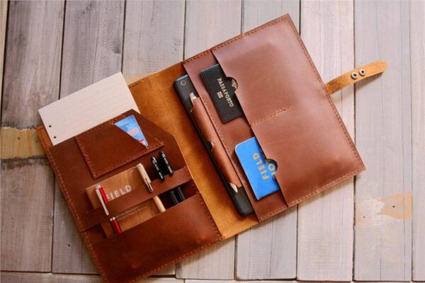 Handcrafted iPad Air Leather Portfolio Case