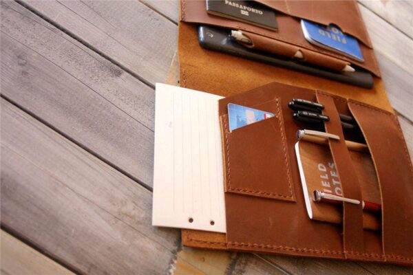 Handcrafted iPad Air Leather Portfolio Case - Image 5