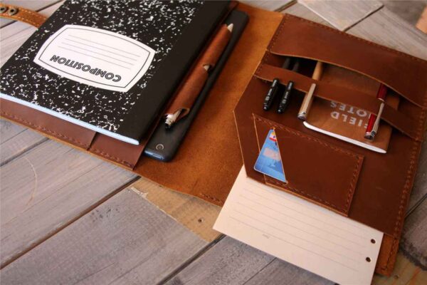 Engraved Leather Composition Notebook Cover - Image 5