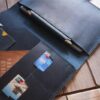 Engraved Leather iPad Pro Case Portfolio with Pencil Holder - Image 4