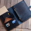 Engraved Leather iPad Pro Case Portfolio with Pencil Holder