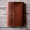 Saddle Button Leather Bound Notebook - Image 4