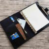Personalized Black A4 Journal Leather Handmade