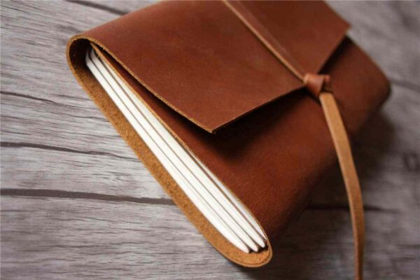 Saddle Leather Hiking Journal Personalized - Image 5