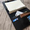 Personalized Black A4 Journal Leather Handmade - Image 4