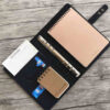 Black Embossed Leather Notebook Organiser - Image 3